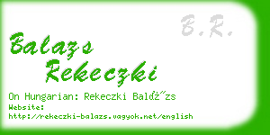 balazs rekeczki business card